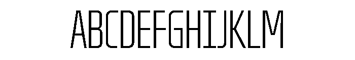 Oddity UltraCondExtLt Font UPPERCASE