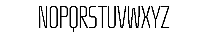 Oddity UltraCondExtLt Font UPPERCASE