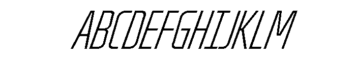 Oddity UltraCondExtLtIta 9675491f Font UPPERCASE