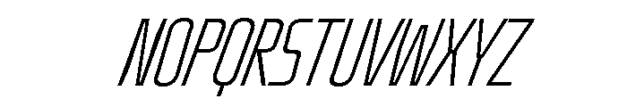 Oddity UltraCondExtLtIta 9675491f Font UPPERCASE