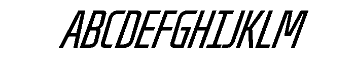 Oddity UltraCondIta Font UPPERCASE
