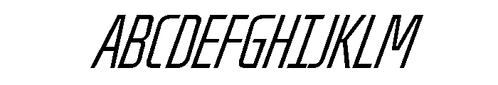Oddity UltraCondLightIta Font UPPERCASE