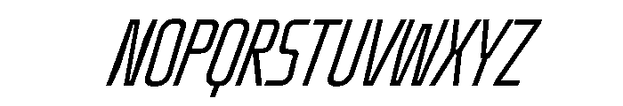 Oddity UltraCondLightIta Font UPPERCASE