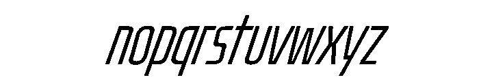 Oddity UltraCondLightIta Font LOWERCASE
