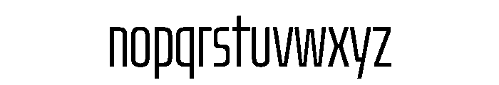 Oddity UltraCondLight Font LOWERCASE