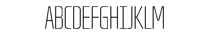Oddity UltraCondThin Font UPPERCASE