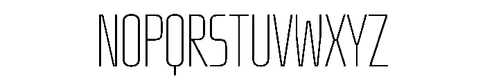 Oddity UltraCondThin Font UPPERCASE