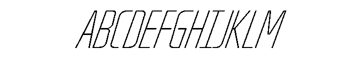 Oddity UltraCondThinIta Font UPPERCASE