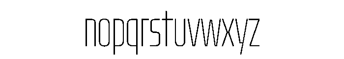 Oddity UltraCondThin Font LOWERCASE