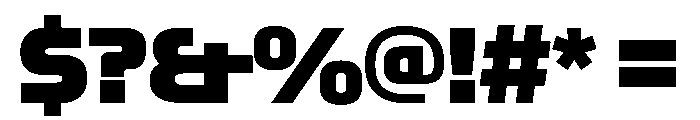 OddityVAR Black Instance Font OTHER CHARS