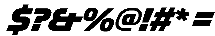 OddityVAR BlackItalic Instance Font OTHER CHARS