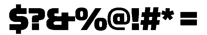 OddityVAR CondensedBlack Instance Font OTHER CHARS