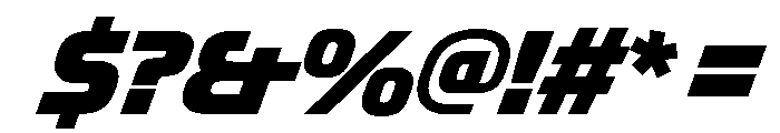 OddityVAR CondensedBlackItalic Instance Font OTHER CHARS
