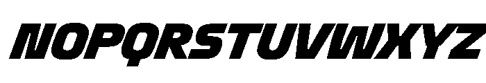 OddityVAR CondensedBlackItalic Instance Font UPPERCASE