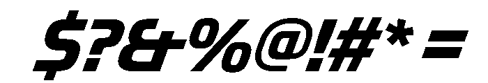 OddityVAR CondensedBoldItalic Instance Font OTHER CHARS
