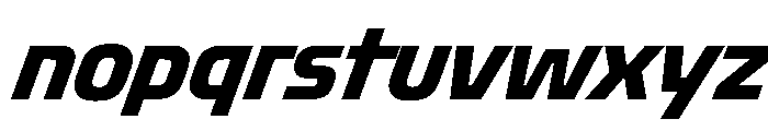 OddityVAR CondensedBoldItalic Instance Font LOWERCASE