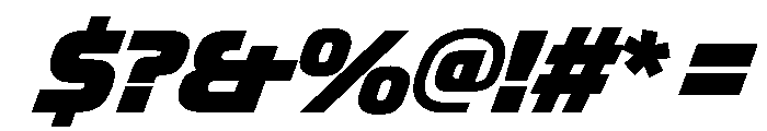 OddityVAR CondensedExtraBlackItalic Instance Font OTHER CHARS