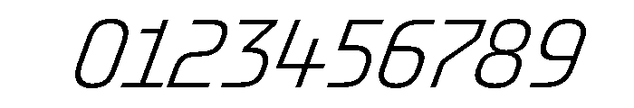 OddityVAR CondensedExtraLightItalic Instance Font OTHER CHARS
