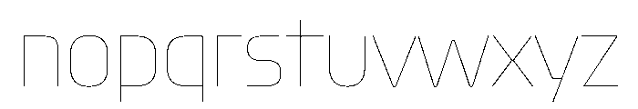 OddityVAR CondensedHairline Instance Font LOWERCASE