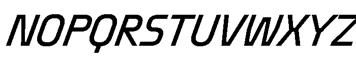 OddityVAR CondensedItalic Instance Font UPPERCASE