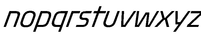 OddityVAR CondensedLightItalic Instance Font LOWERCASE
