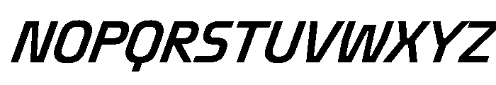 OddityVAR CondensedMediumItalic Instance Font UPPERCASE