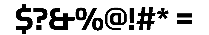 OddityVAR CondensedSemiBold Instance Font OTHER CHARS