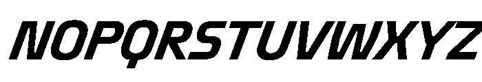 OddityVAR CondensedSemiBoldItalic Instance Font UPPERCASE