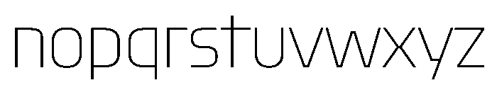 OddityVAR CondensedThin Instance Font LOWERCASE