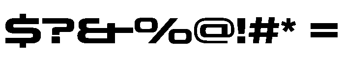 OddityVAR ExpandedBold Instance Font OTHER CHARS