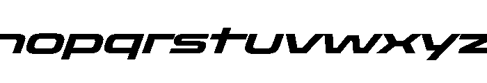 OddityVAR ExpandedBoldItalic Instance Font LOWERCASE