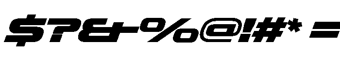 OddityVAR ExpandedExtraBlackItalic Instance Font OTHER CHARS