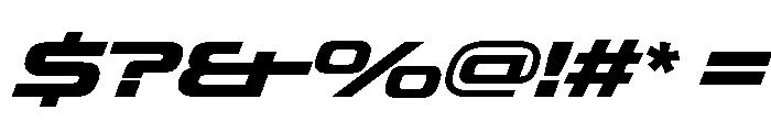 OddityVAR ExpandedExtraBoldItalic Instance Font OTHER CHARS