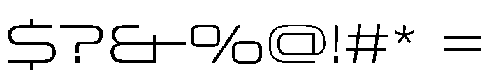 OddityVAR ExpandedExtraLight Instance Font OTHER CHARS