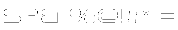 OddityVAR ExpandedHairline Instance Font OTHER CHARS