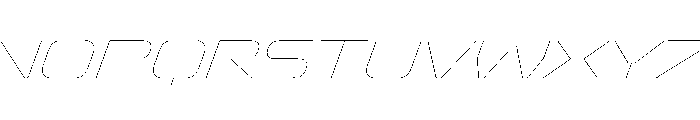 OddityVAR ExpandedHairlineItalic Instance Font UPPERCASE