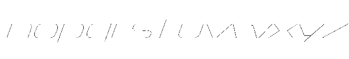 OddityVAR ExpandedHairlineItalic Instance Font LOWERCASE
