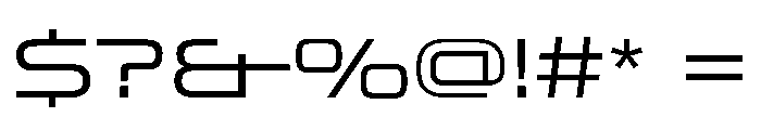 OddityVAR ExpandedLight Instance Font OTHER CHARS