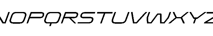 OddityVAR ExpandedLightItalic Instance Font UPPERCASE