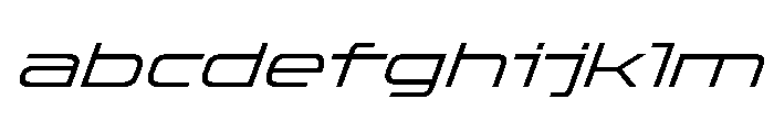 OddityVAR ExpandedLightItalic Instance FONT