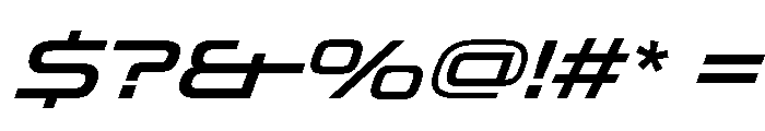 OddityVAR ExpandedMediumItalic Instance Font OTHER CHARS