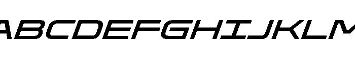 OddityVAR ExpandedMediumItalic Instance Font UPPERCASE