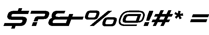 OddityVAR ExpandedSemiBoldItalic Instance Font OTHER CHARS