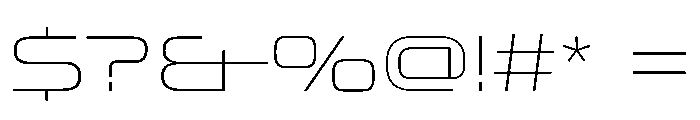 OddityVAR ExpandedThin Instance Font OTHER CHARS
