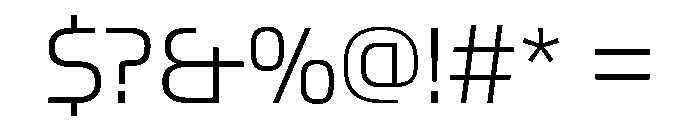OddityVAR ExtraLight Instance Font OTHER CHARS