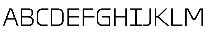 OddityVAR ExtraLight Instance Font UPPERCASE