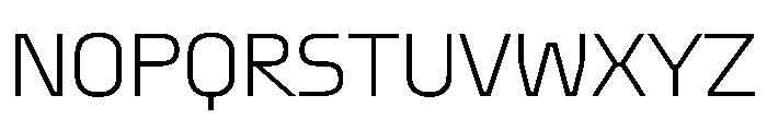 OddityVAR ExtraLight Instance Font UPPERCASE