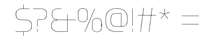 OddityVAR Hairline Instance Font OTHER CHARS