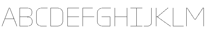 OddityVAR Hairline Instance Font UPPERCASE