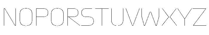 OddityVAR Hairline Instance Font UPPERCASE